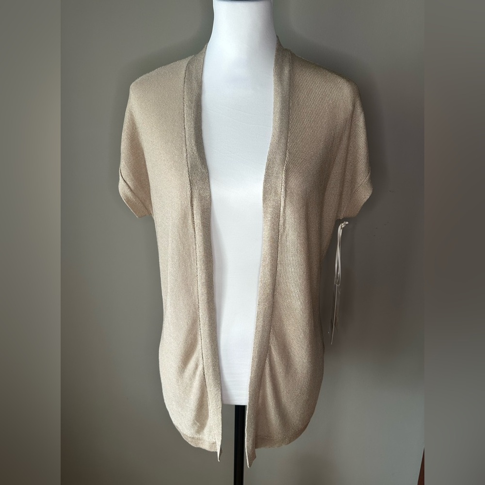 Etcetera Cream Knit Cardigan Sweater